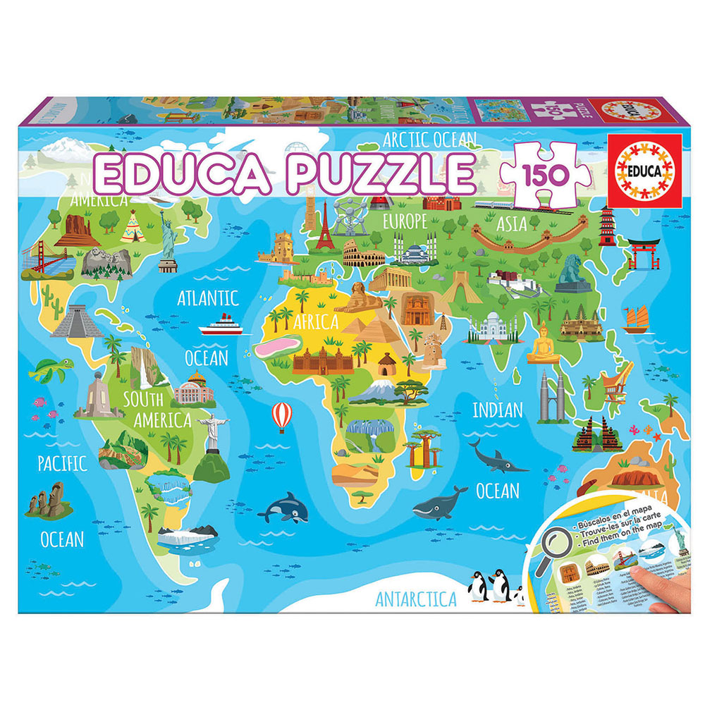 150 Puzzle mapa Portugal - Educa Borras