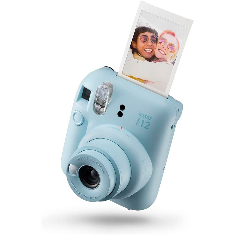Máquina Fotográfica Instantânea Fujifilm Instax Mini 12 Azul Pastel
