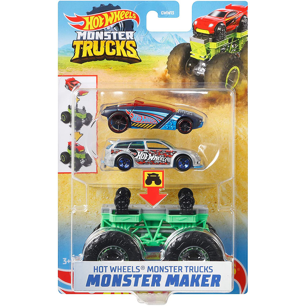 Carrinho Hot Wheels Monster Trucks Mattel Sortido 2 Unidades em