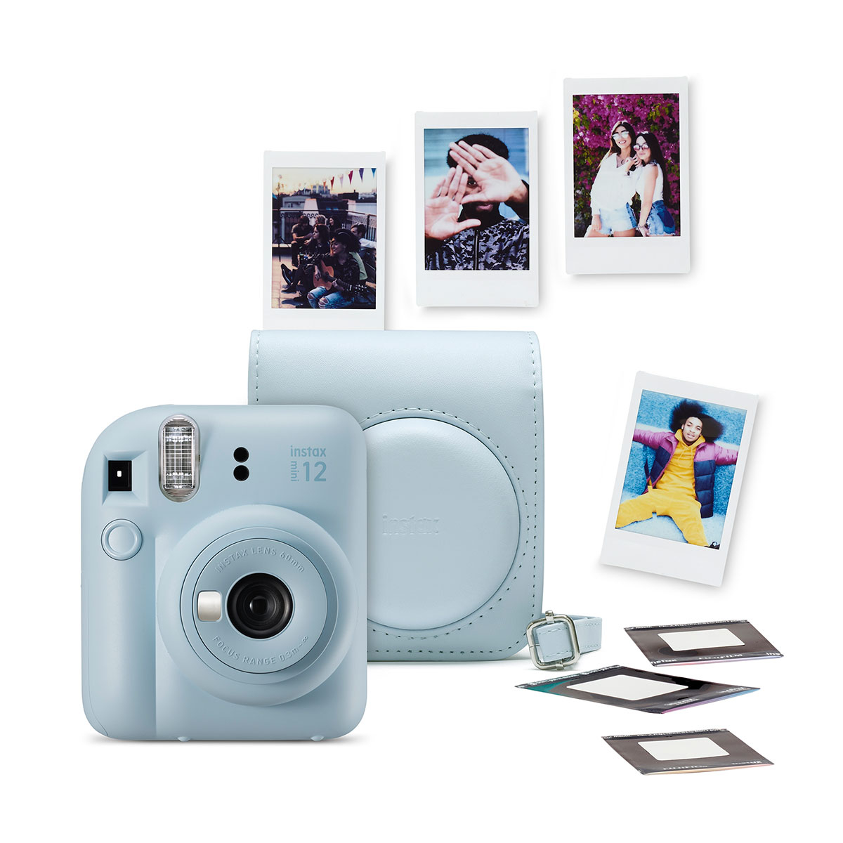 Bundle Cámara Fujifilm Instax Mini 12 azul pastel + Papel + Álbum - Real  Plaza