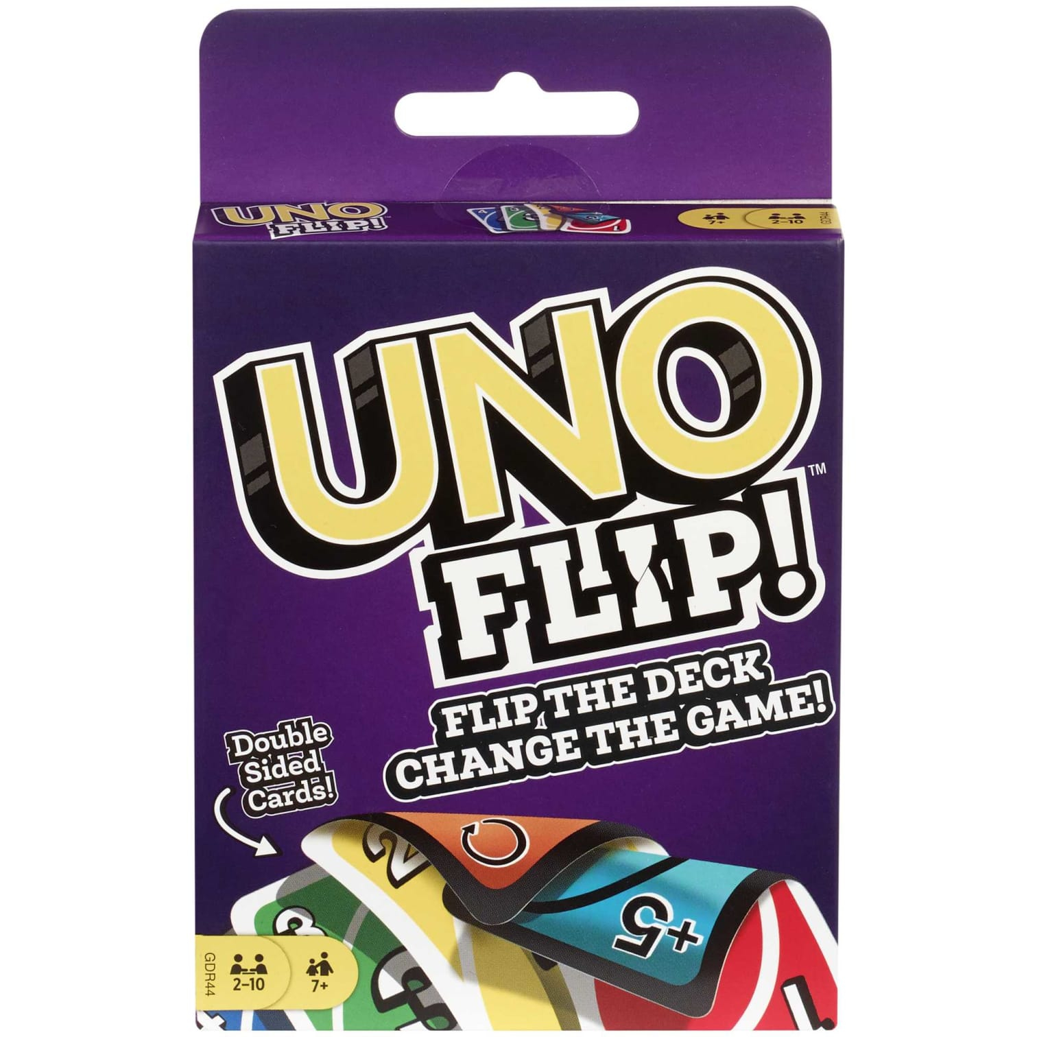Compra online de UNO FLIP! O jogo de cartas da família, com 112 cartas, é  um ótimo presente para crianças de 7 anos ou mais