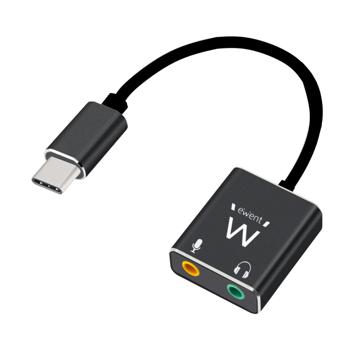 Adaptateur USB C vers Jack 3.5 mm - PSCJ1BK - Noir POSS : l