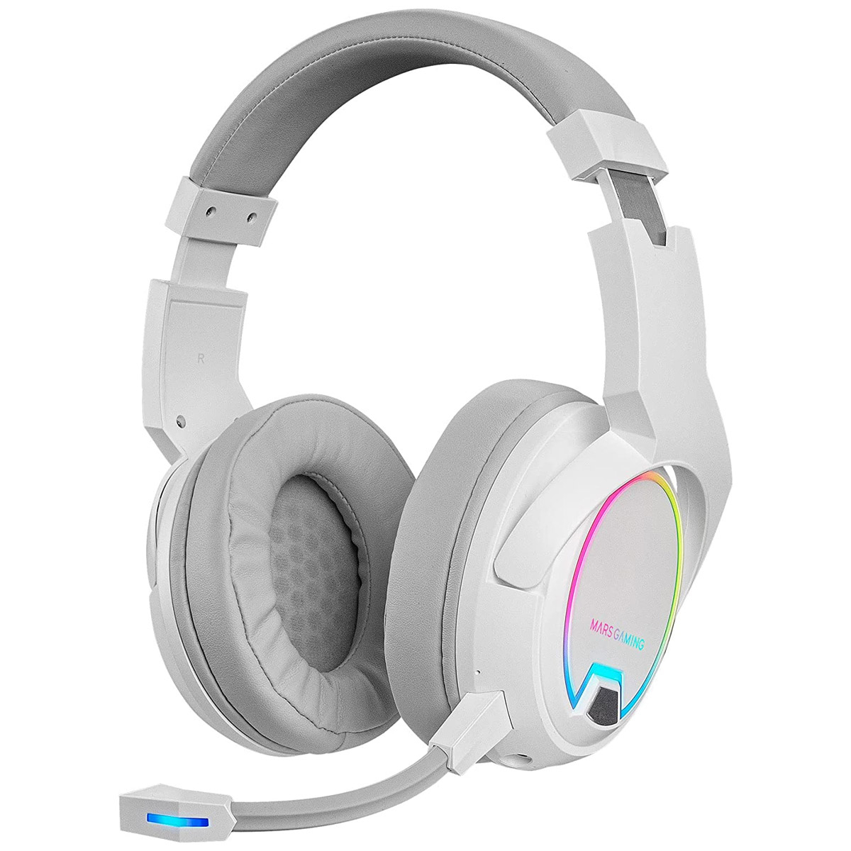 Mars Gaming MHHXW, Support Pour Casque Gaming, RGB Flow, 2x USB 2.0, Blanc  : : Informatique