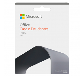 Cartão Microsoft Office 2021 Casa e Estudantes 1 PC/MAC