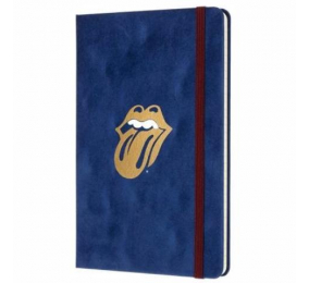 Caderno Grande Pautado Moleskine Rolling Stones - Veludo
