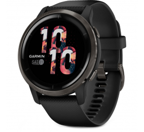 Smartwatch Garmin Venu 2 Aço Inoxidável Cinzento Ardósia com Caixa Preta e Bracelete Silicone