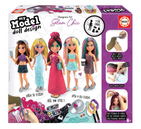 Jogo de Costura Educa My Model Doll Design Glam Chic