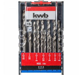 Conjunto KWB Classic Brocas para Metal Powerbox 19 Peças 