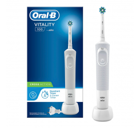 Escova de Dentes Elétrica Oral-B Vitality 100 CrossAction Branca