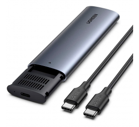 Caixa Externa M.2 UGREEN CM400 SSD M.2 NVMe USB-C / USB-C (USB 3.1 Gen 2) 10Gbps Cinza