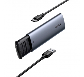 Caixa Externa M.2 UGREEN CM400 SSD M.2 NGFF USB-A / USB-C (USB 3.1 Gen 2) 5Gbps Cinza