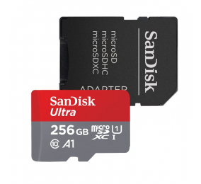 Cartão Memória SanDisk Ultra UHS-I microSDXC C10 A1 256GB