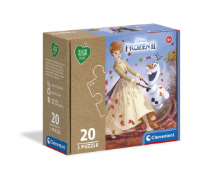 Puzzle Clementoni Frozen 2 - Play For Future - 2x20 Peças