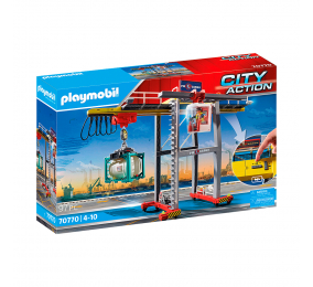 Playmobil: Grua de Contentores 97 Peças | Idades 4+ | Item 70770