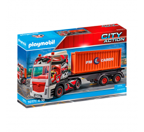 Playmobil: Camião com Reboque 60 Peças | Idades 4+ | Item 70771