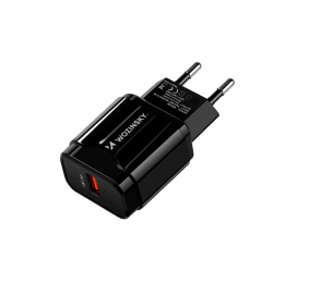 Carregador Wozinsky WWC-B02 USB Quick Charge 3.0 Preto