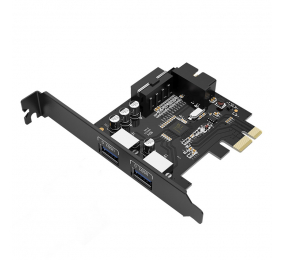 Placa de Expansão Orico PVU3-2O2I-V1 USB3.0 2-Port PCI-E Preta