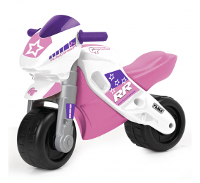 Mota Infantil Famosa MotoFeber Racing Rosa + Capacete