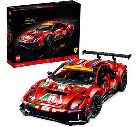 LEGO Technic: Ferrari 488 GTE “AF Corse #51” | Idades 18+ | 1677 Peças | Item 42125