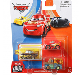 Sortido Carrinhos Mattel Cars Mini Racers Pack 3 - Envio Aleatório