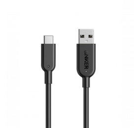 Cabo Anker PowerLine + II USB-A p/ USB-C 1m Preto