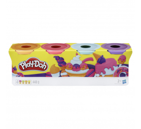 Sortido Plasticina Play-Doh Pack 4 Potes - Envio Aleatório