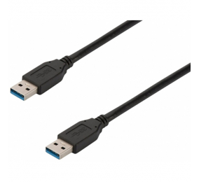 Cabo Ewent EW-100112 USB 3.0 Type A Macho > Type A Macho 1.8m Preto