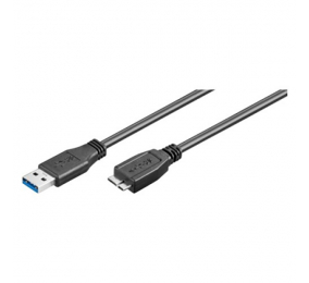 Cabo Ewent EW-100113 USB 3.0 Type A Macho > Micro USB Macho 3m Preto