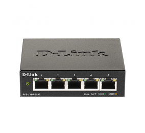 Switch D-Link DGS-1100-05V2 EasySmart 5 Portas Gigabit Smart Managed SFP Rack Mountable