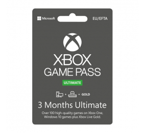 Cartão Microsoft Xbox - Game Pass Ultimate  Subscrição 3 Meses