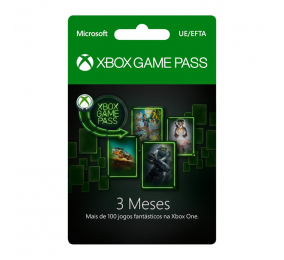 Cartão Microsoft Xbox - Game Pass Subscrição 3 Meses