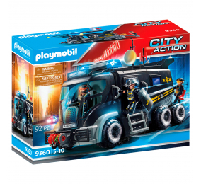 Playmobil: Camião das Forças Especiais com Luz LED e Som 92 Peças | Idades 5+ | Item 9360