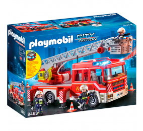 Playmobil: Carro dos Bombeiros com Escadas 89 Peças | Idades 4+ | Item 9463