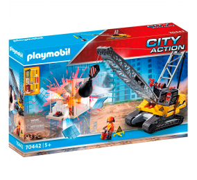 Playmobil: Escavadora Caterpillar 93 Peças | Idades 5+ | Item 70442