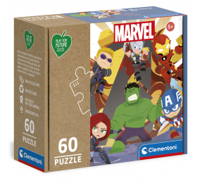 Puzzle Clementoni Marvel Avengers - Play For Future - 60 Peças