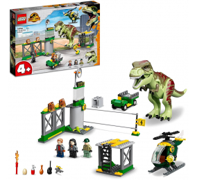 LEGO Jurassic World: Fuga de Dinossauro T. rex | Idades 4+ | 140 Peças | Item 76944