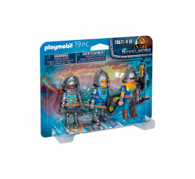 Playmobil: Set de 3 Cavaleiros de Novelmore 19 Peças | Idades 4+ | Item 70671