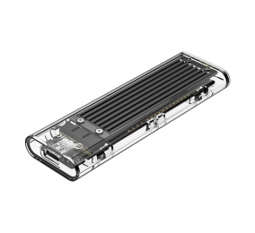 Caixa Externa M.2 Orico TCM2-C3 SSD M.2 NVMe USB 3.1 Type-C 10Gbps Transparente/Preta