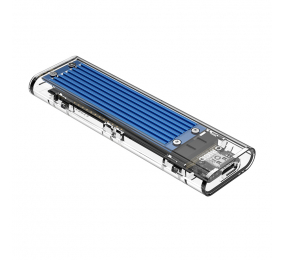 Caixa Externa M.2 Orico TCM2M-C3 SSD M.2 NVMe USB 3.1 Type-C Azul/Transparente
