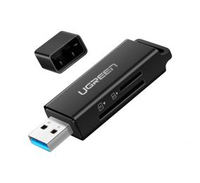 Leitor de Cartões UGREEN CM104 USB 3.0 com SD/TF Preto